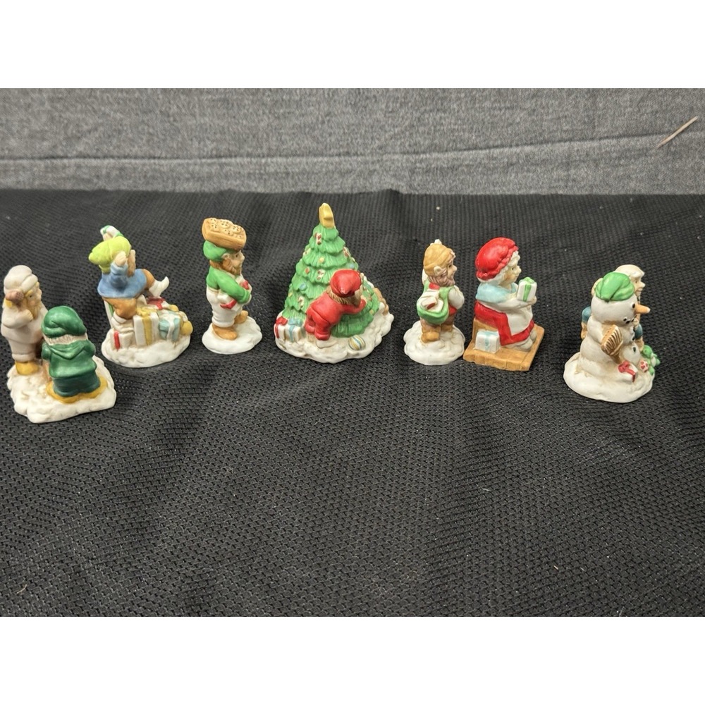 Vintage Miniature Christmas Figurines, (Lot‎ Of 7) Mercuries USA, 1991. - Picture 4 of 16